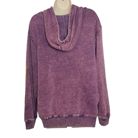 Nickelodeon Spongebob Squarepants Hooded Acid Wash Sweatshirt Size L - Picture 5 of 6